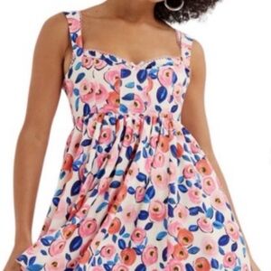 For Love And Lemons Pink and Blue Floral Dress